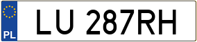 Truck License Plate